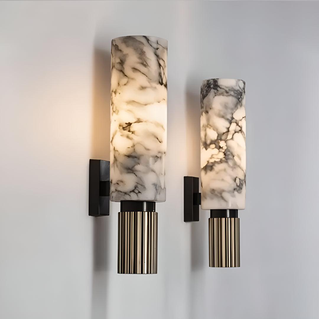 Alabaster Marble Wall Sconce Light with Modern Design