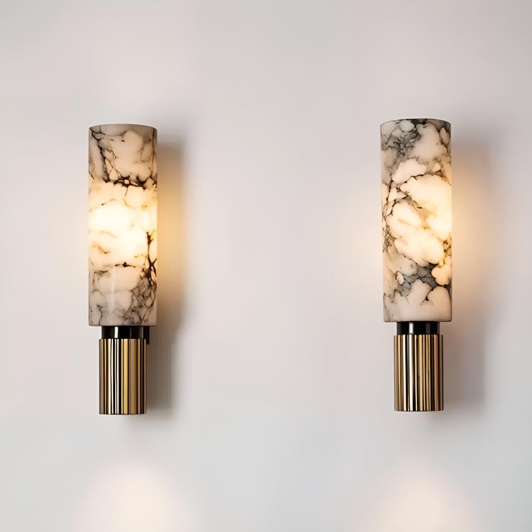 Alabaster Marble Wall Sconce Light with Modern Design