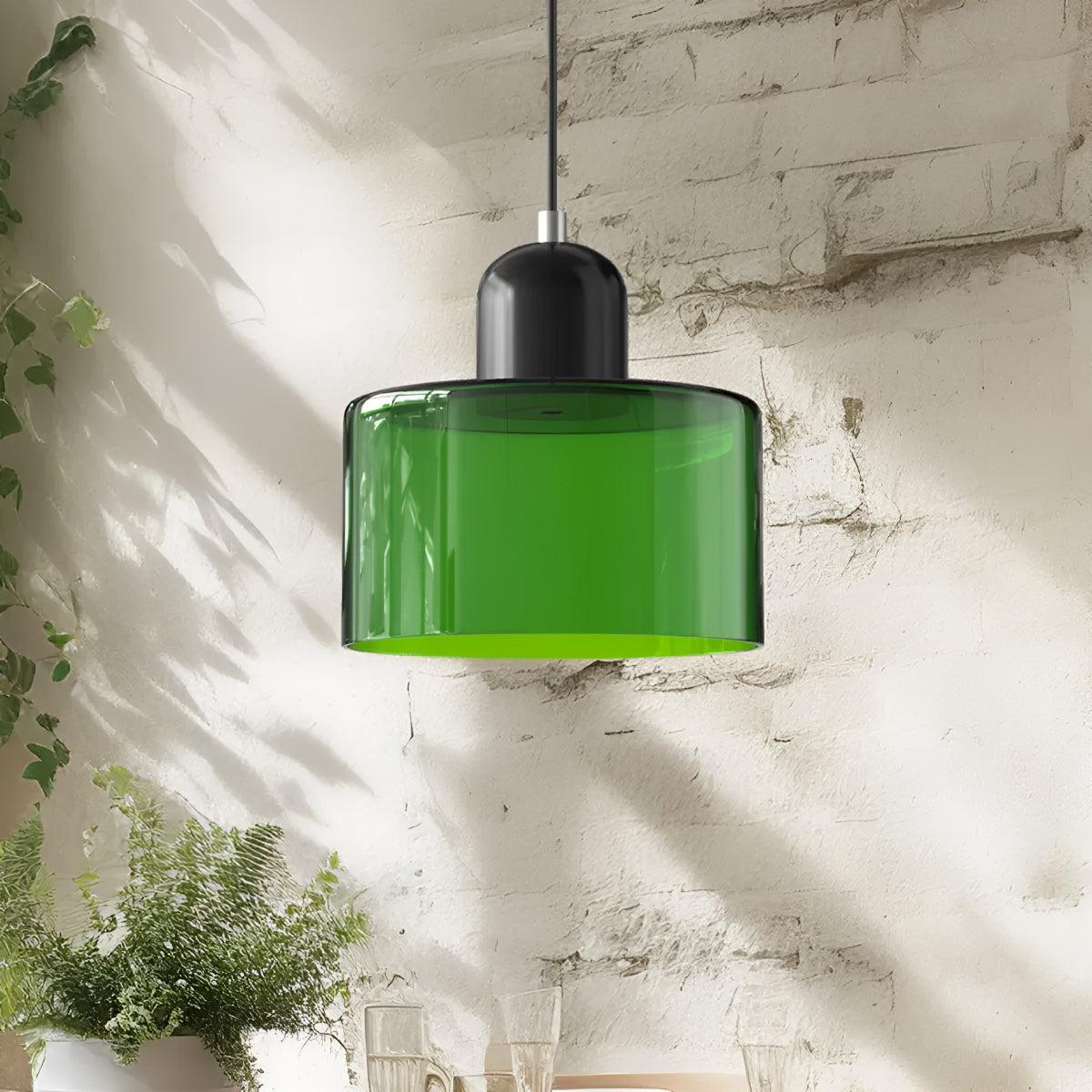 Bauhaus Style Glass Pendant Light Fixture for Dining Room