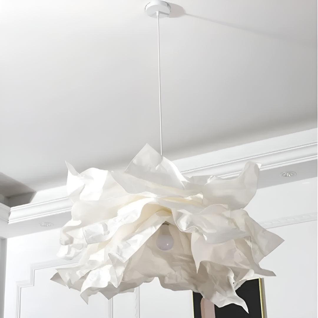 Cloud Paper Pendant Light with Ambient Glow for Modern Rooms