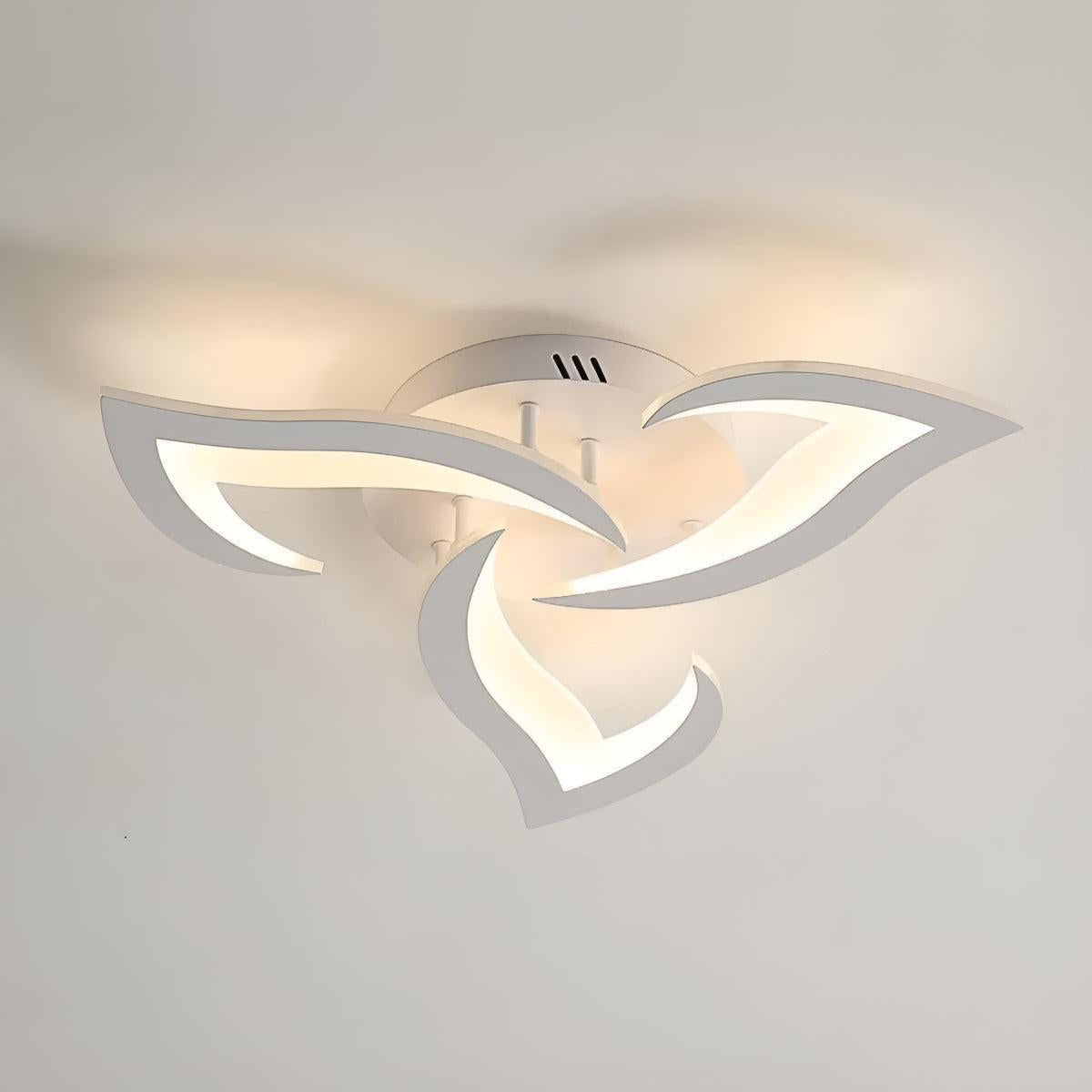 Contemporary Flower Flush Mount Ceiling Light with Petal Shape