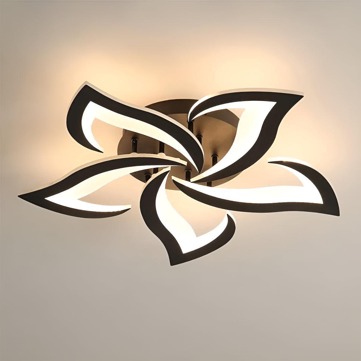Contemporary Flower Flush Mount Ceiling Light with Petal Shape