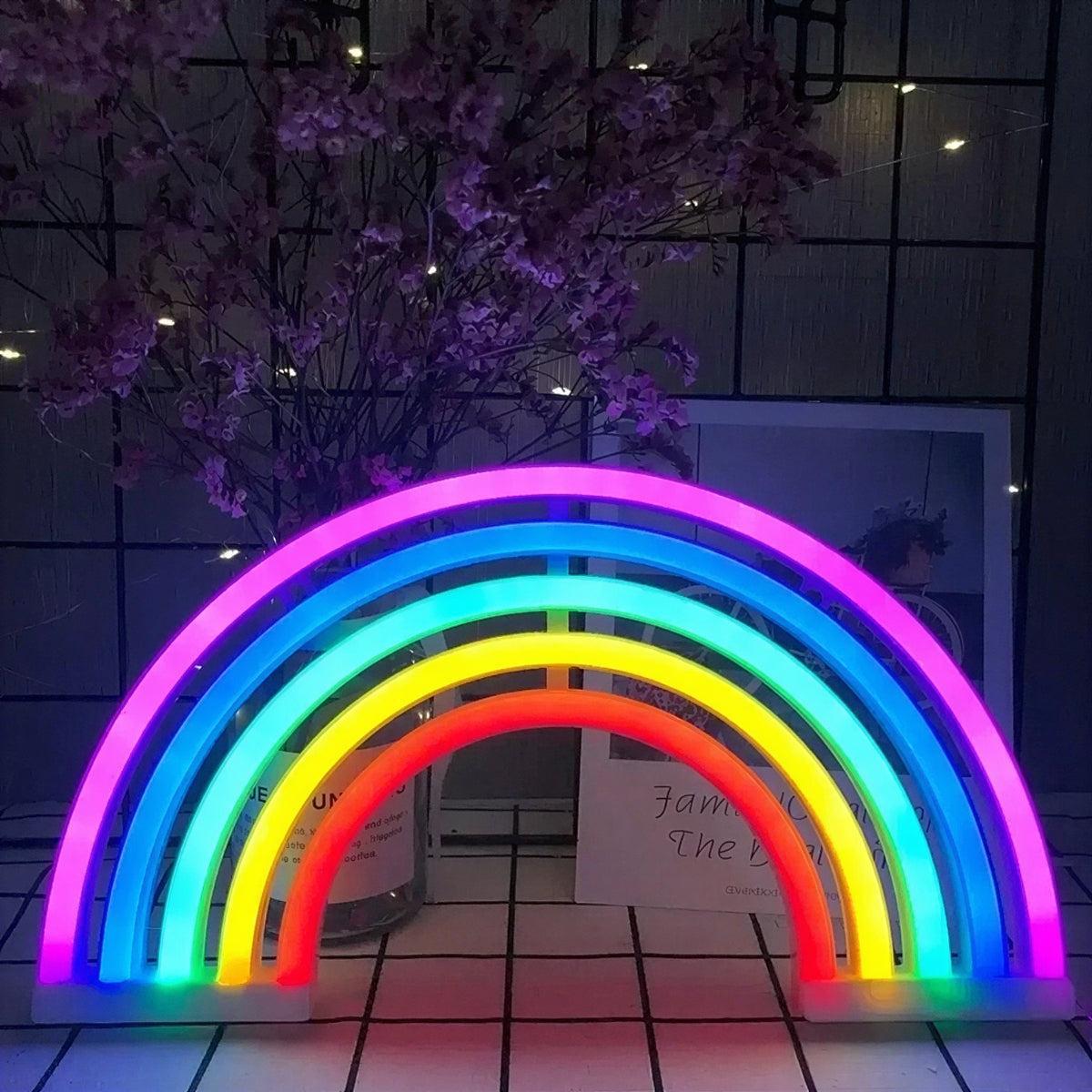 Cordless Rainbow Designed Mood Table Lamp