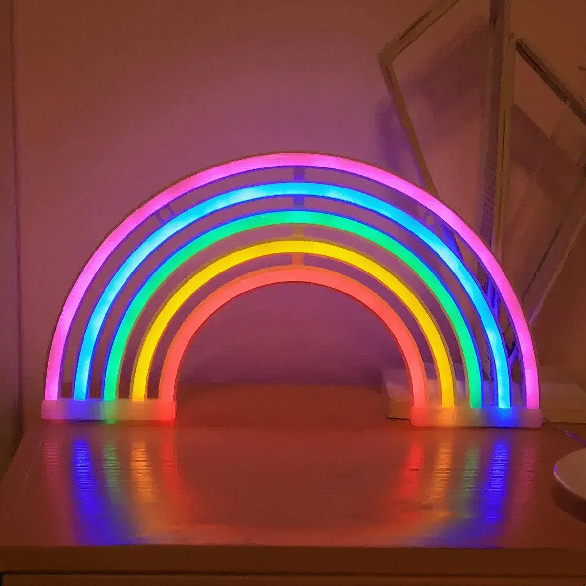 Cordless Rainbow Designed Mood Table Lamp