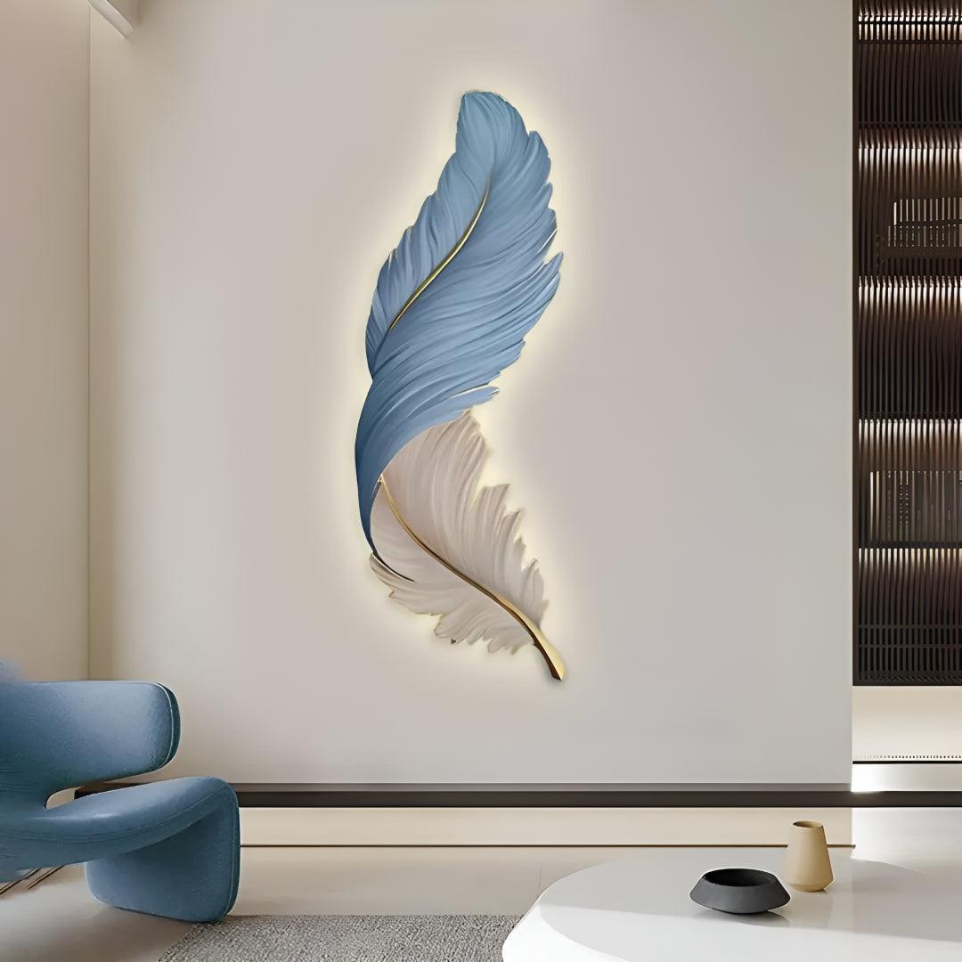 Decorative Feather Wall Light with Modern Artistic Design