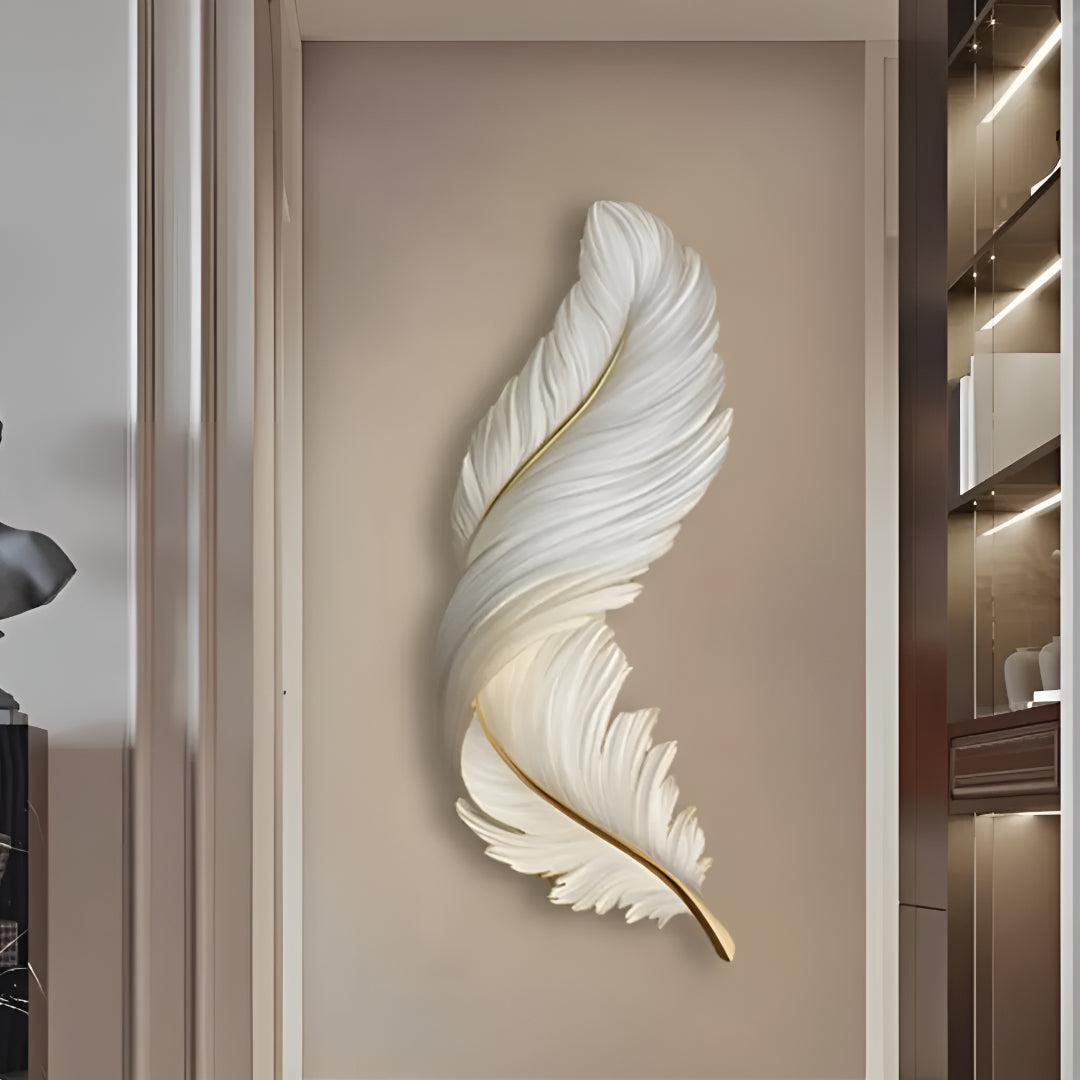 Decorative Feather Wall Light with Modern Artistic Design