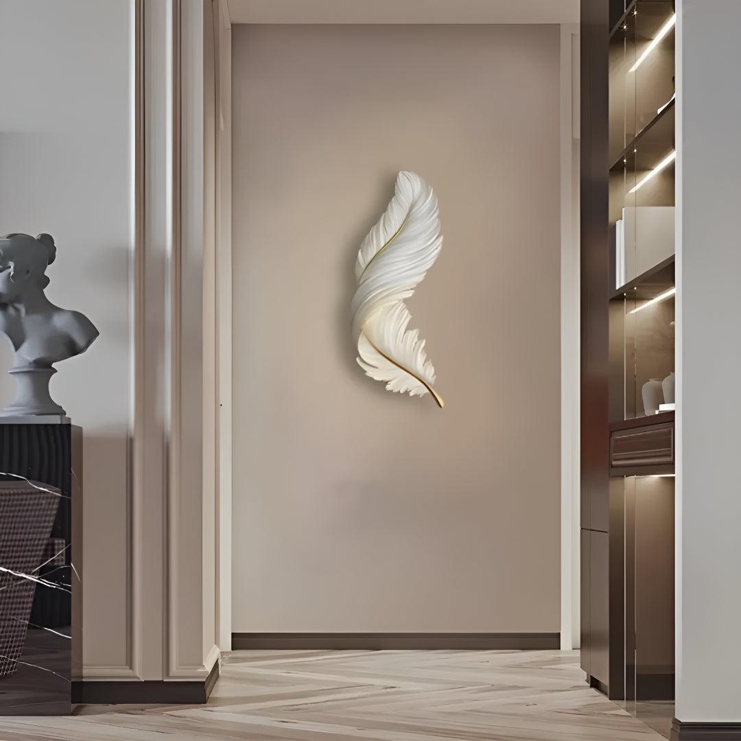 Decorative Feather Wall Light with Modern Artistic Design