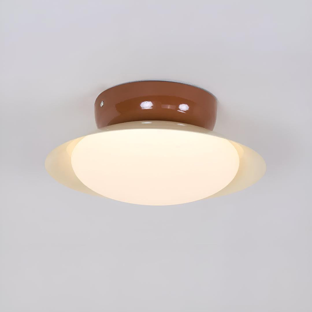 Flush Ceiling Light with Modern Mid Century Style