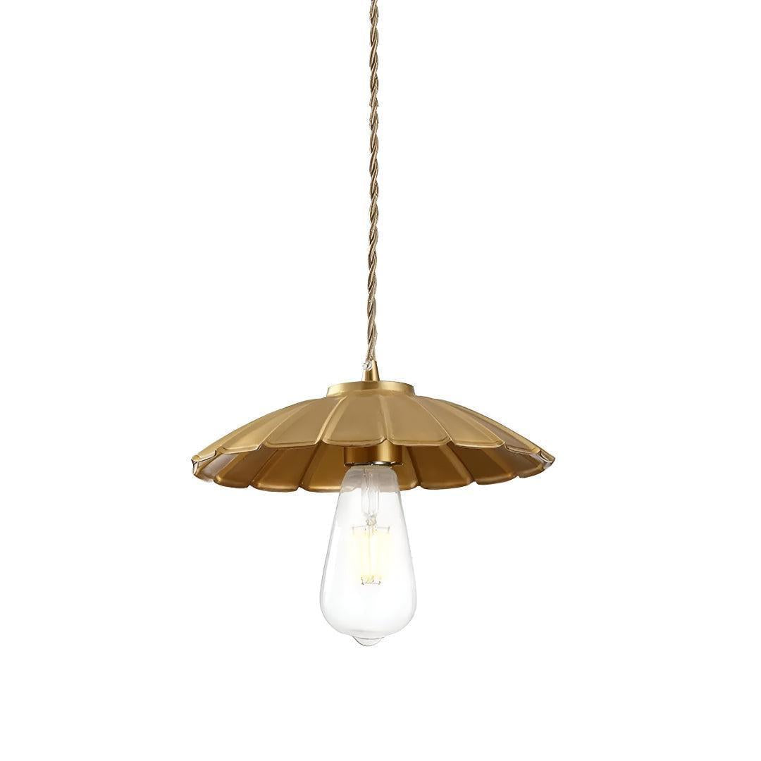 Hanging Pendant Lighting With Classic Flat Shade