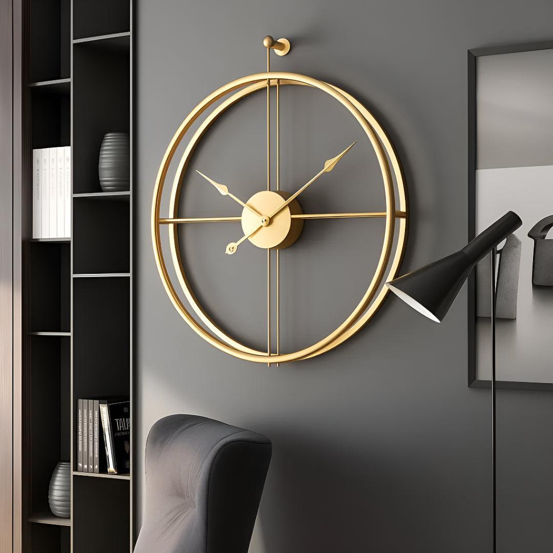 Large Silent Wall Clock with Modern Minimalist Design