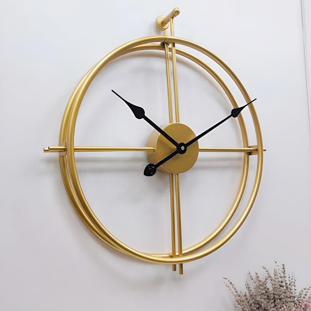 Large Silent Wall Clock with Modern Minimalist Design
