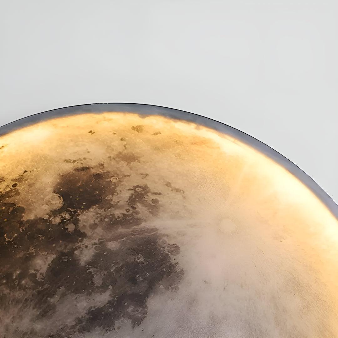 Lunar Moon Round Wall Light With Modern Artistic Design