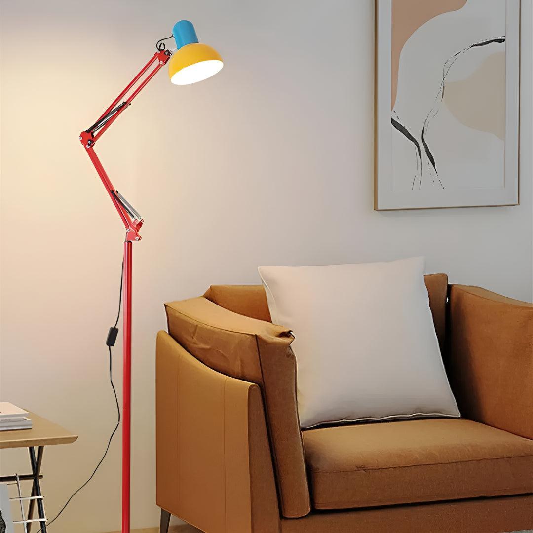 Memphis Modern Adjustable Floor Lamp With Reading Light
