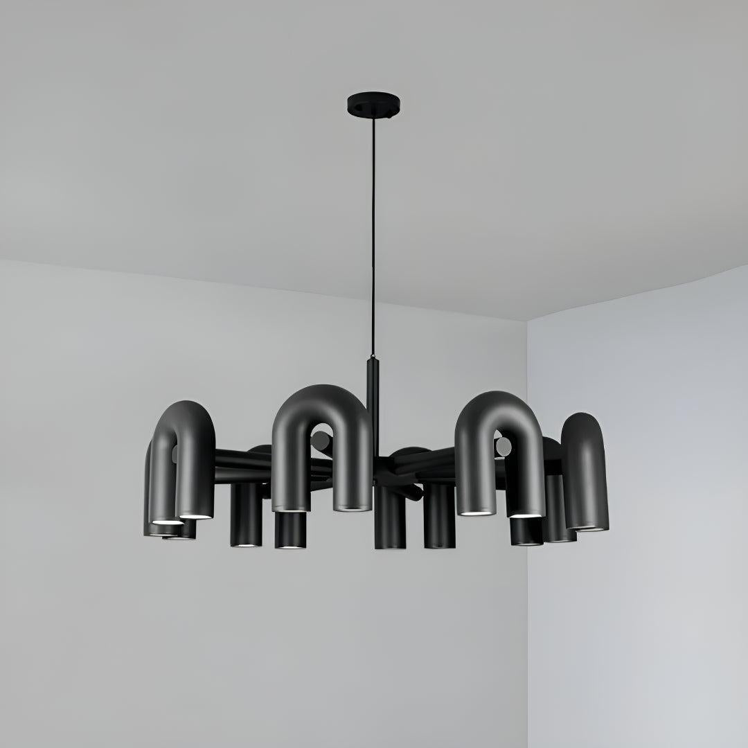 Modern Chandelier With Adjustable U-Shape Lights