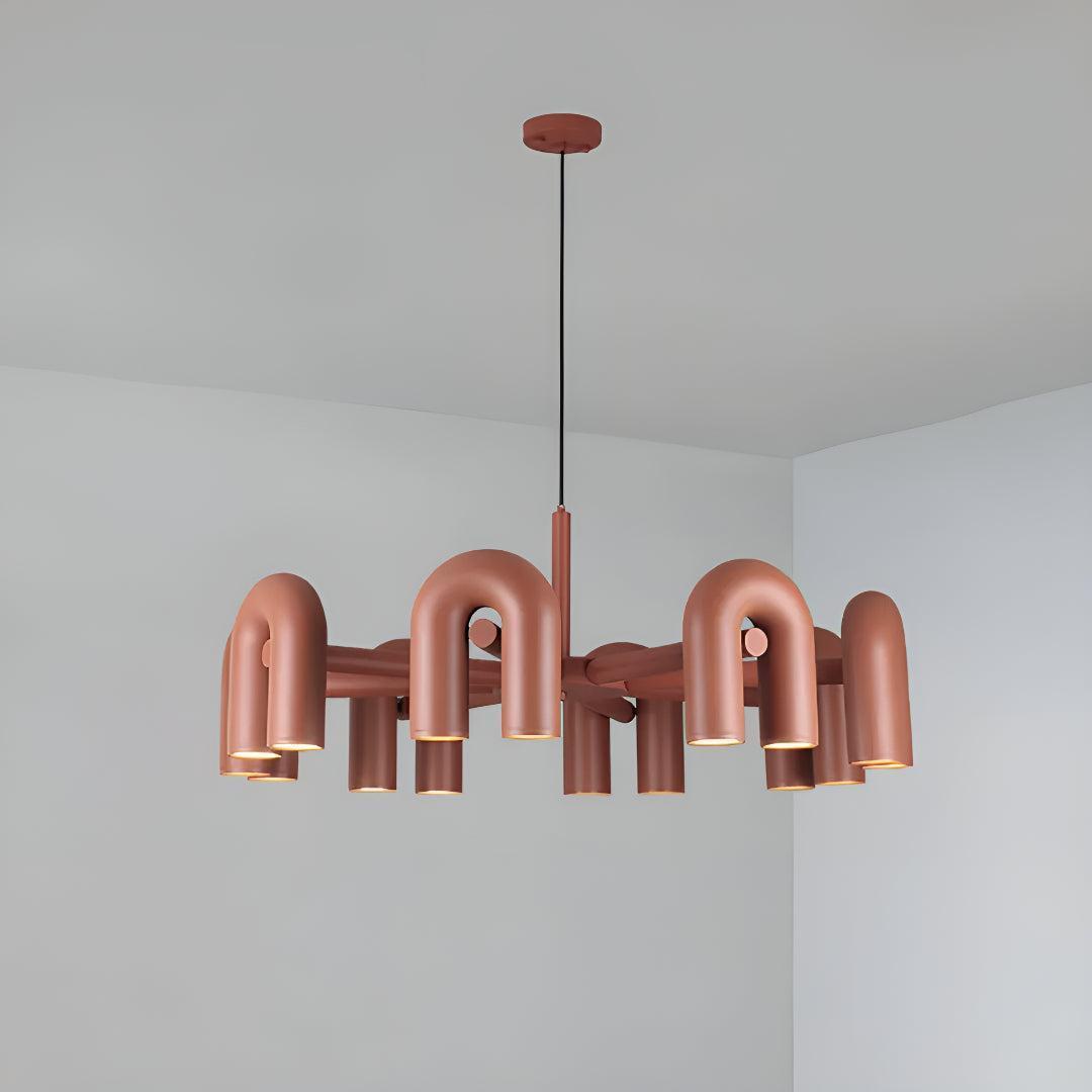 Modern Chandelier With Adjustable U-Shape Lights