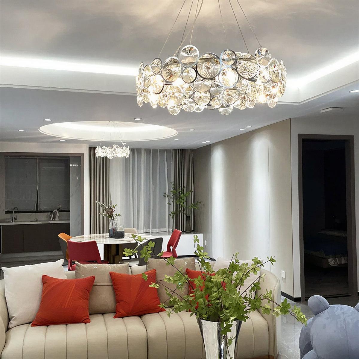 Modern Crystal Chandelier Light for Dining or Living Room