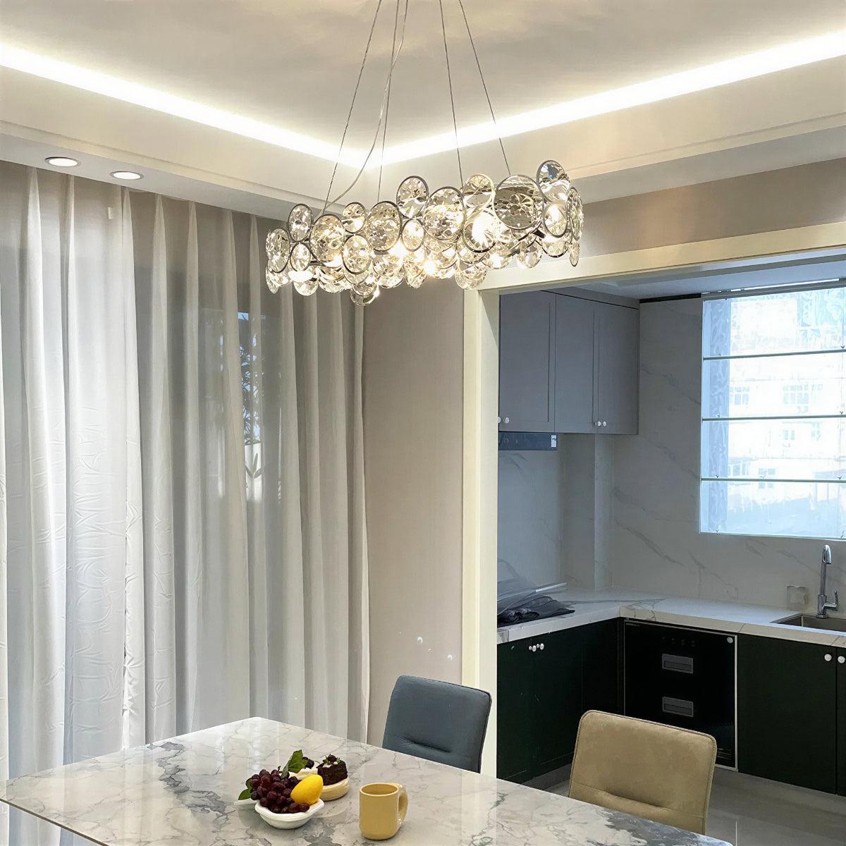 Modern Crystal Chandelier Light for Dining or Living Room