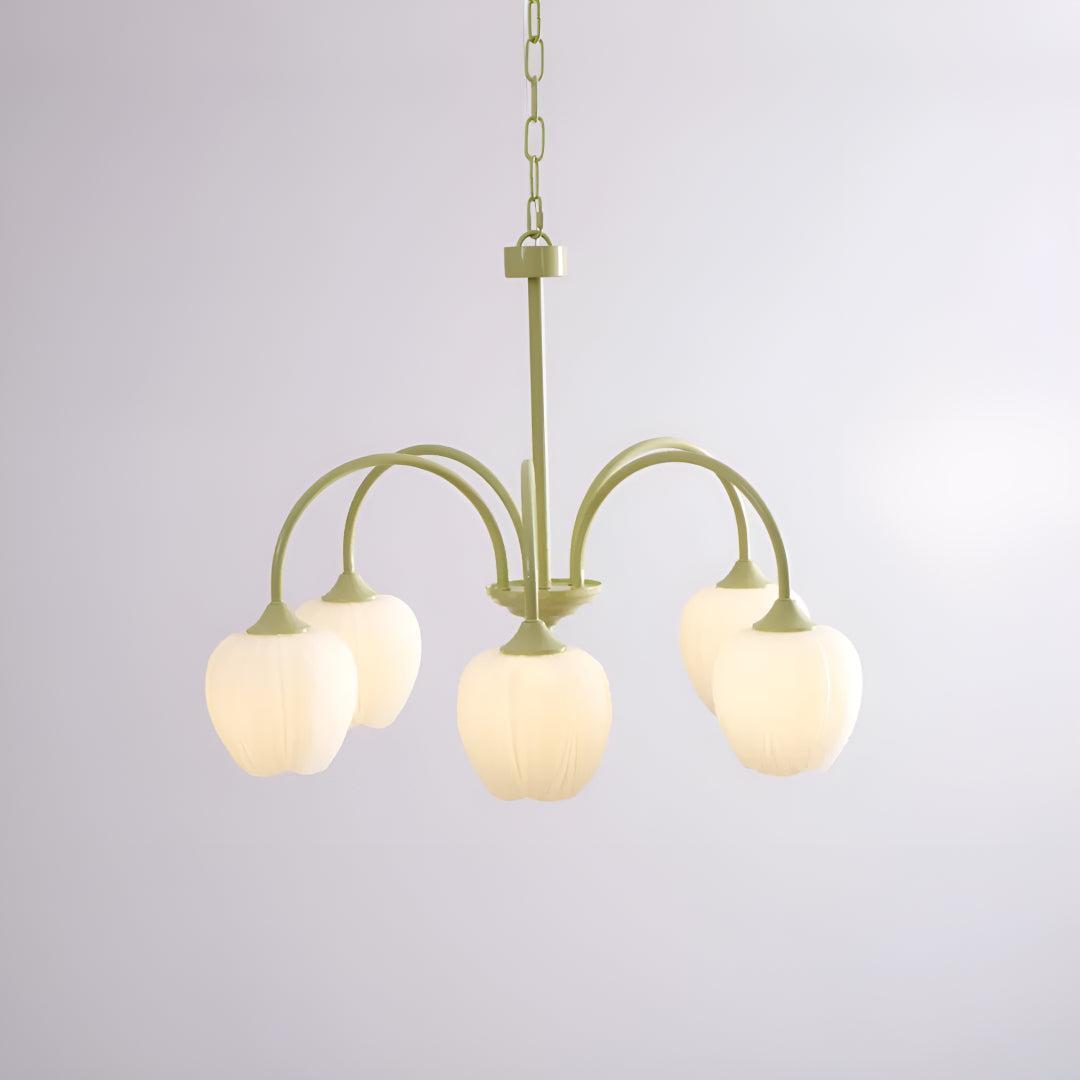Modern Dining Room Chandelier with Tulip Flower Shade Design