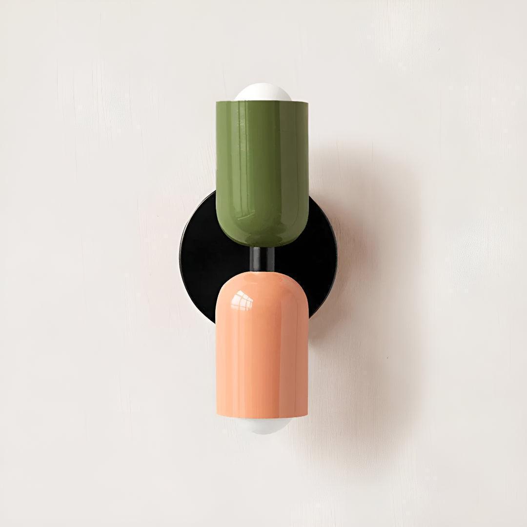 Modern Double Wall Sconce Lighting with Up and Down Glow