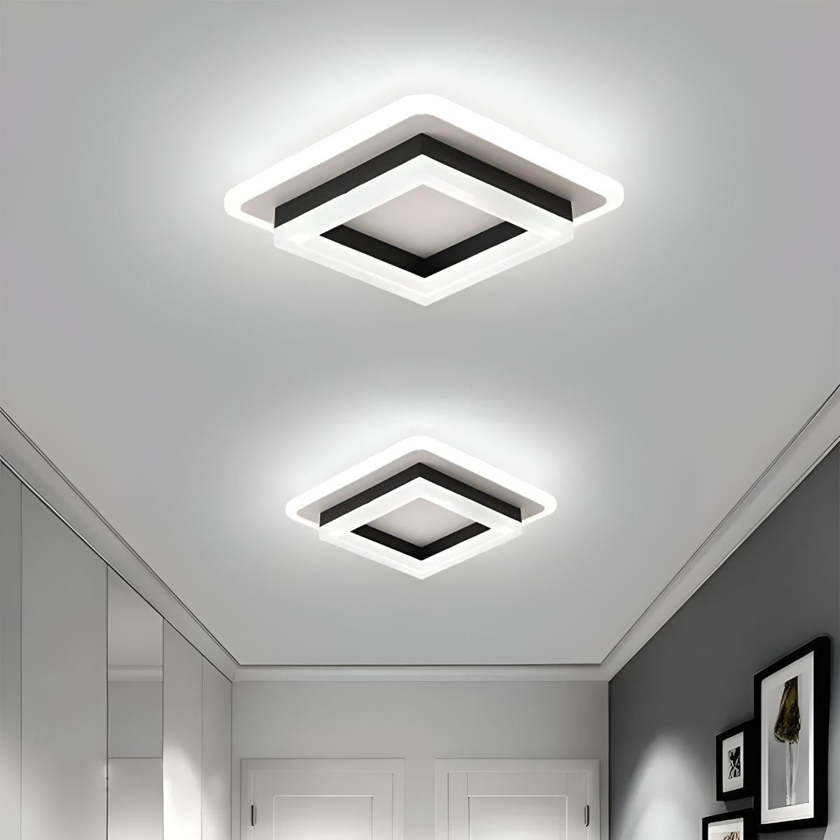 Modern Flush Mount Square Ceiling Light Fixture