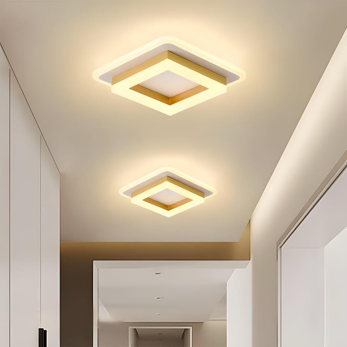 Modern Flush Mount Square Ceiling Light Fixture