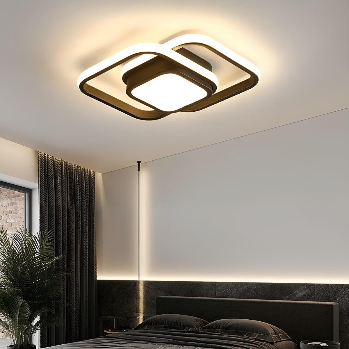 Modern Geometric Ceiling Light For Living Spaces