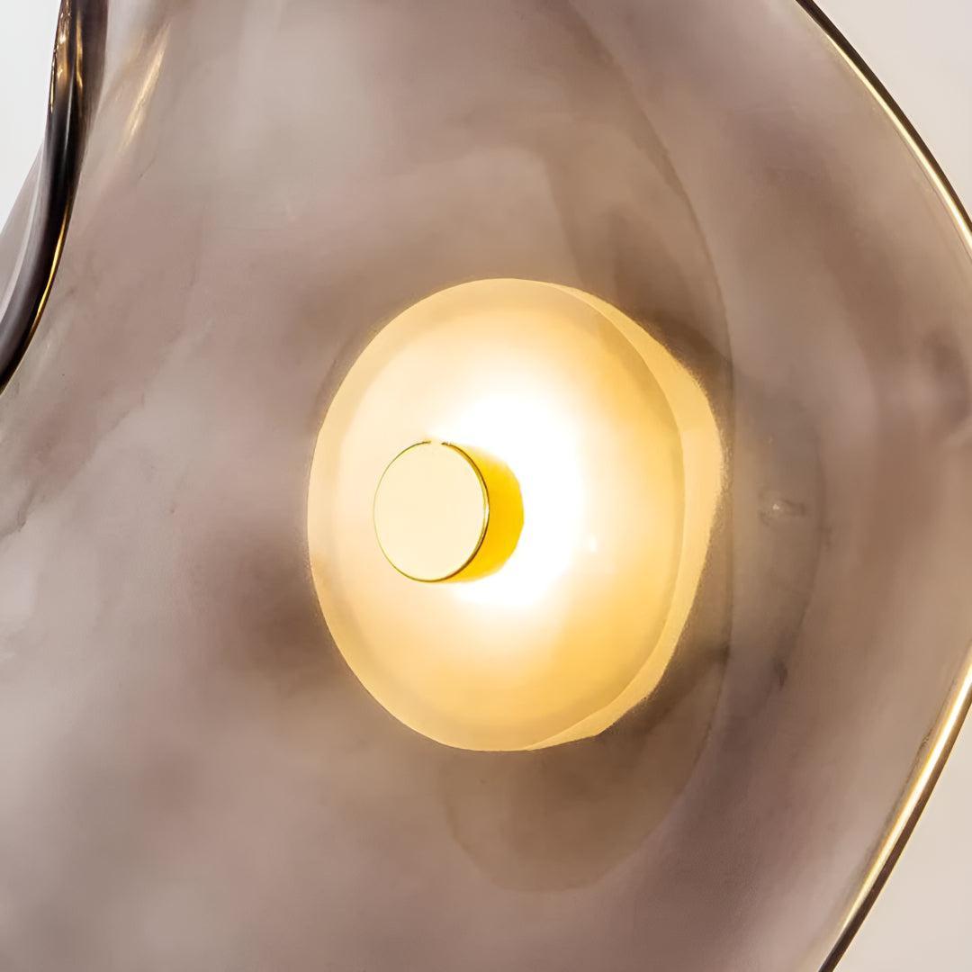 Modern Glass Wall Sconce Light With Illumination