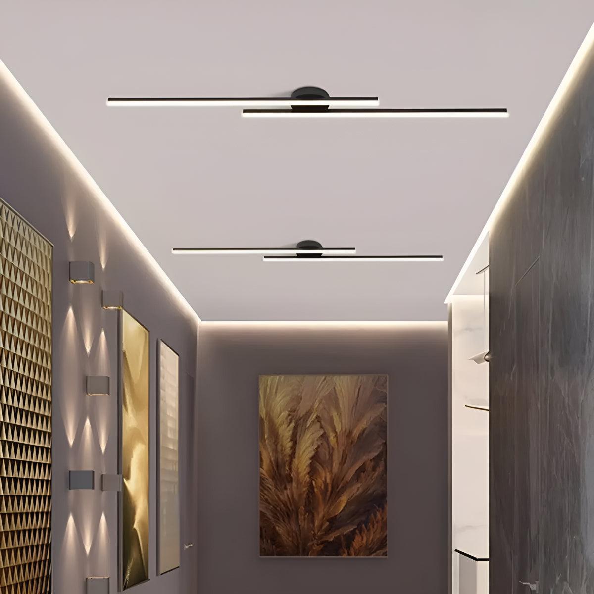 Modern Linear Flush Mount Ceiling Light Bar Fixture