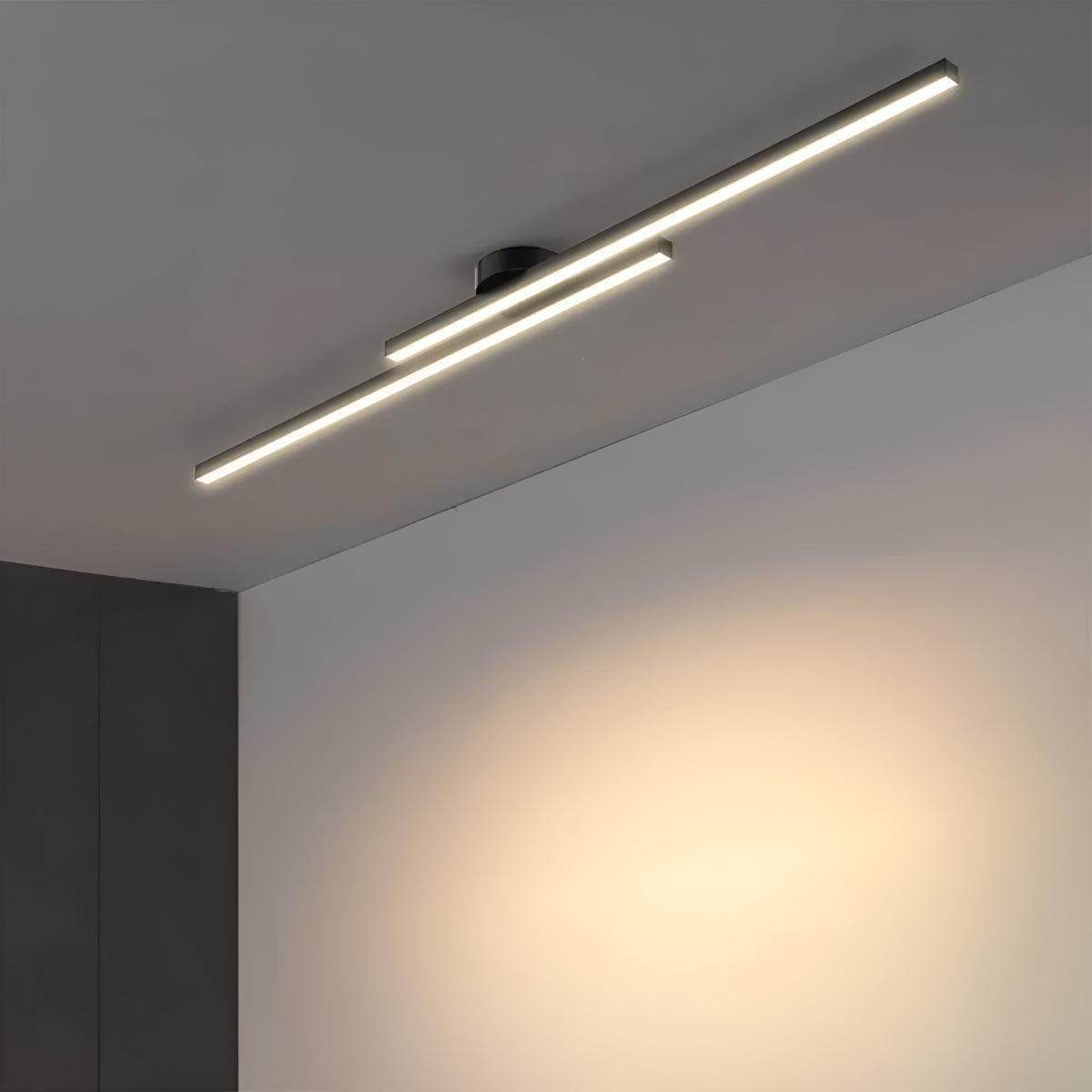 Modern Linear Flush Mount Ceiling Light Bar Fixture