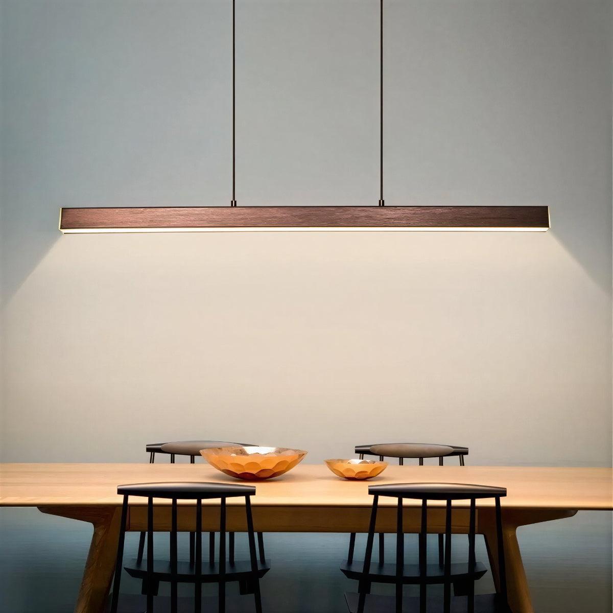Modern Linear Pendant Lighting for Dining and Kitchen Island
