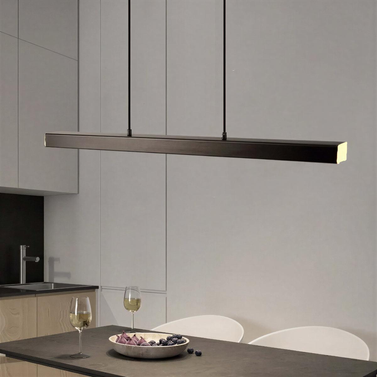 Modern Linear Pendant Lighting for Dining and Kitchen Island