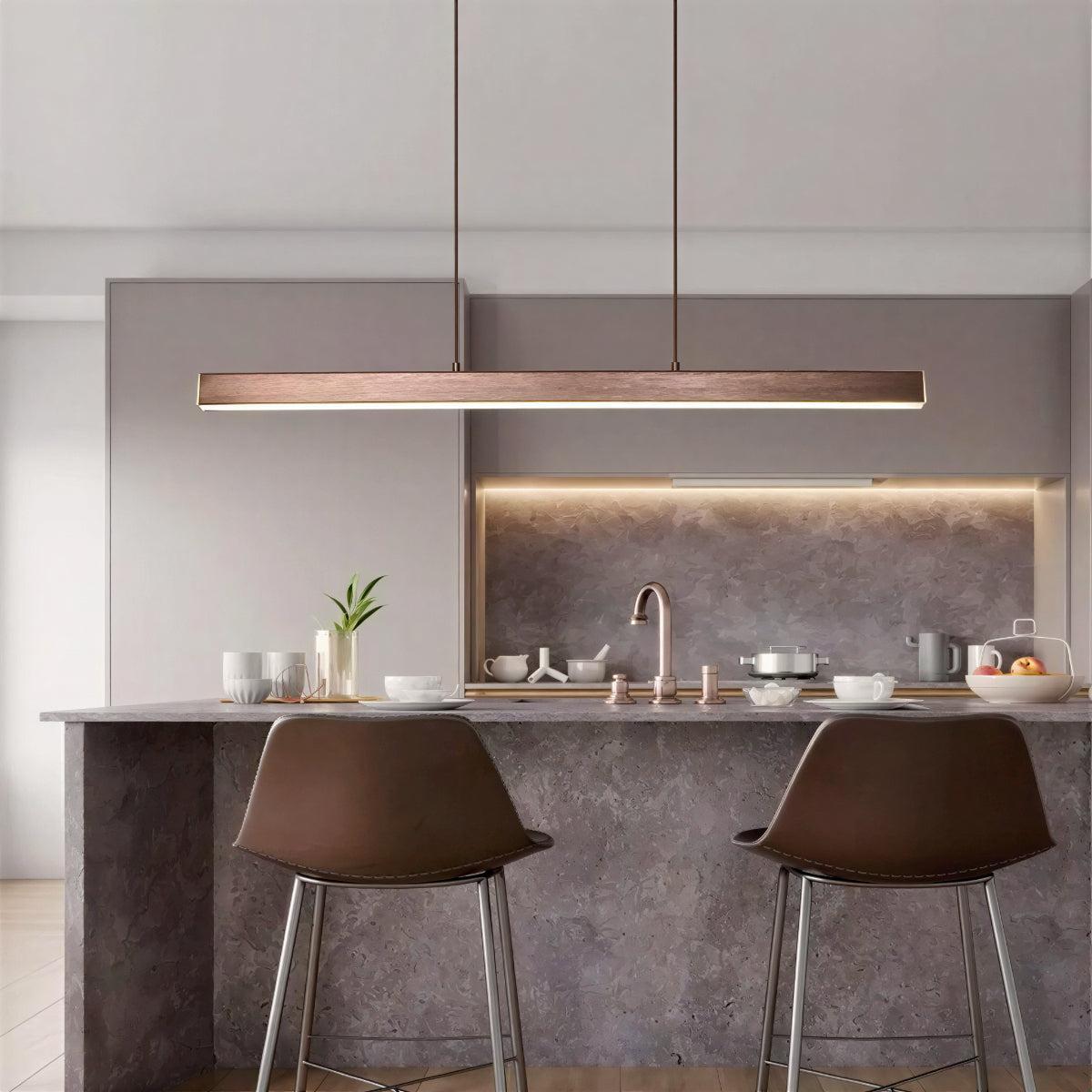 Modern Linear Pendant Lighting for Dining and Kitchen Island