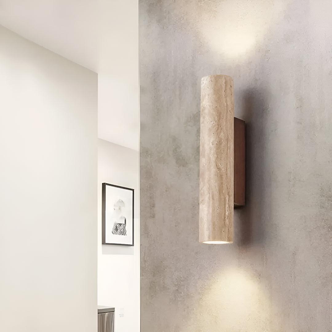 Modern Marble Wall Sconce Light With Up Down Illumination