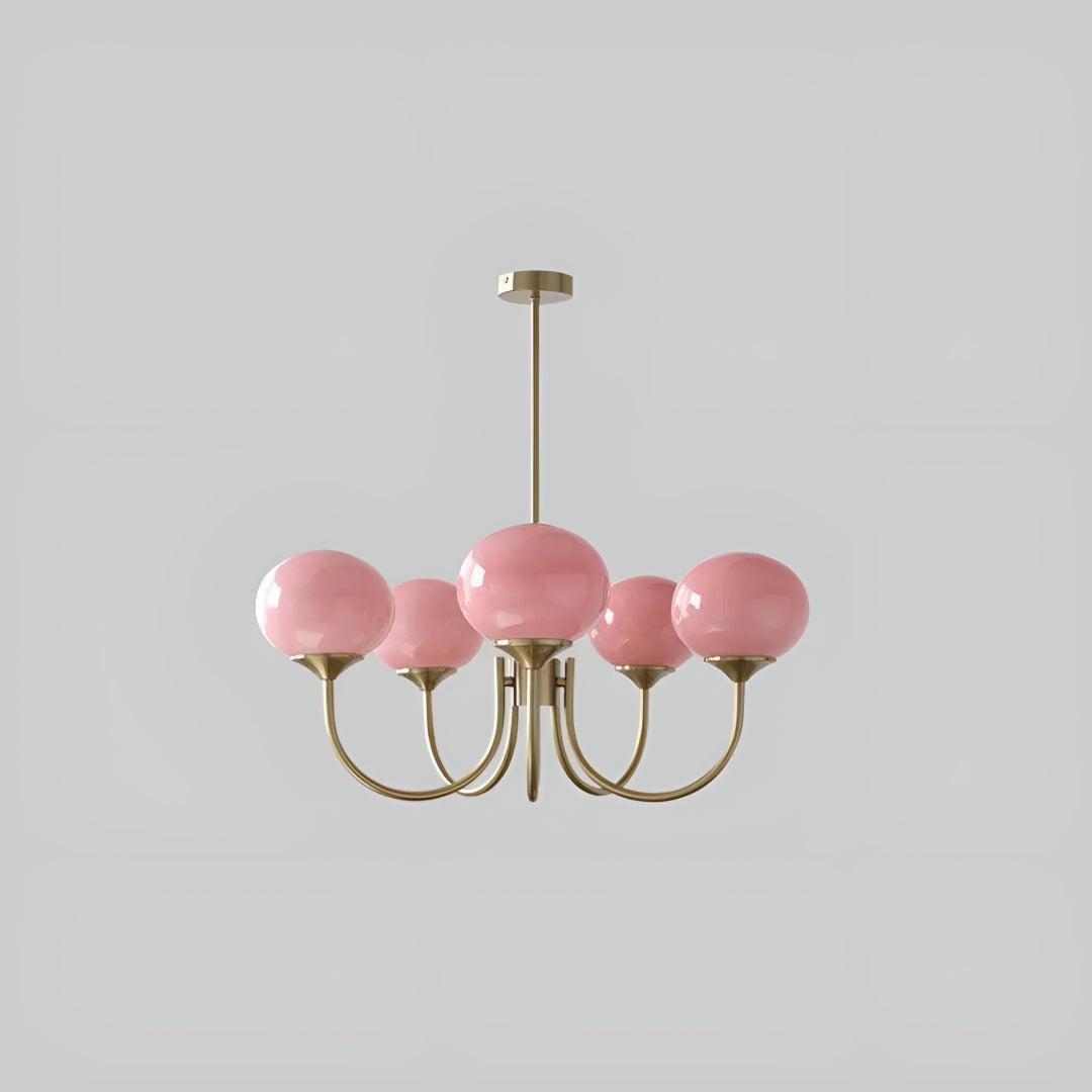 Modern Marshmallow Glass Globe Chandelier