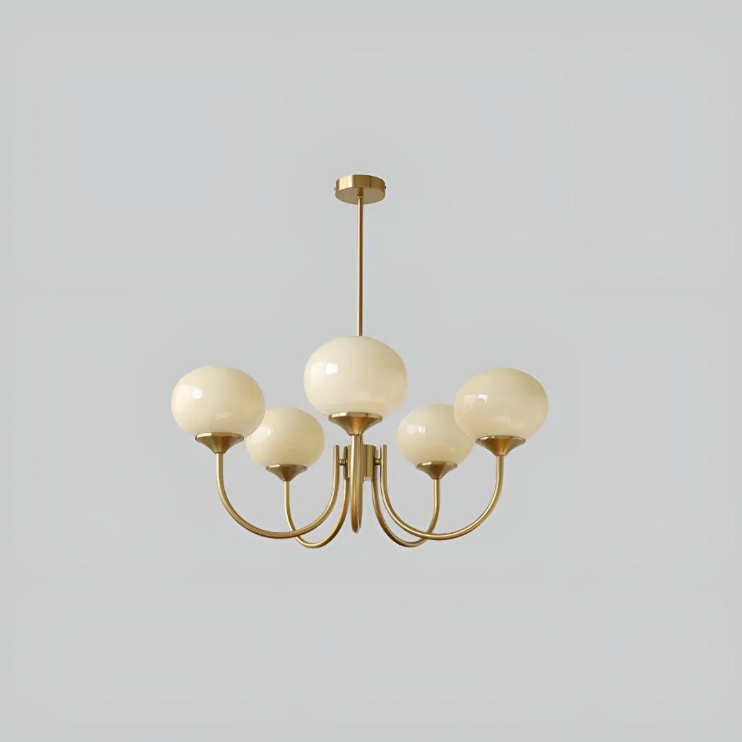 Modern Marshmallow Glass Globe Chandelier