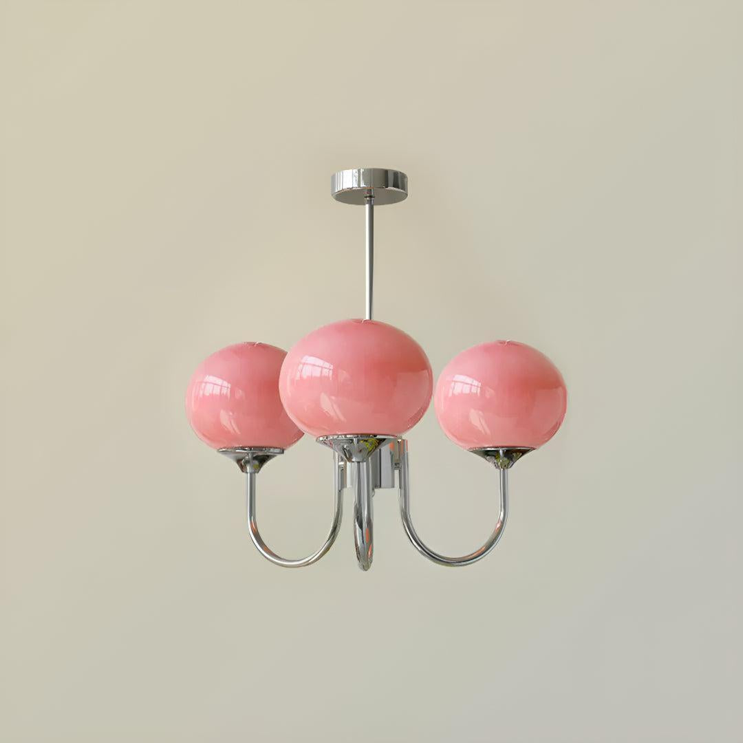 Modern Marshmallow Glass Globe Chandelier