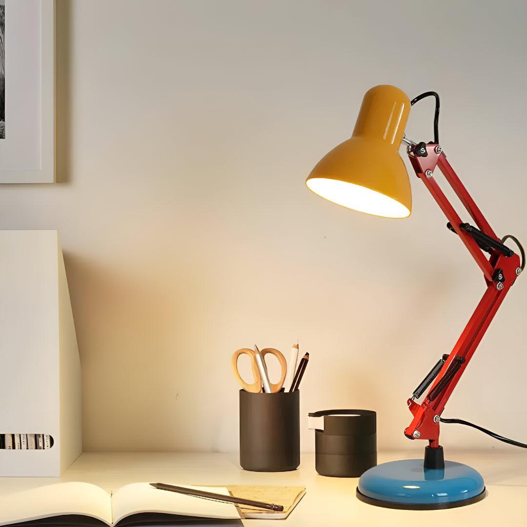Modern Memphis Table Lamp for Office Desk Lighting With Adjustable Arm
