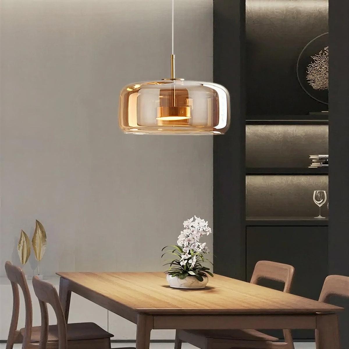 Modern Minimalist Glass Pendant Light