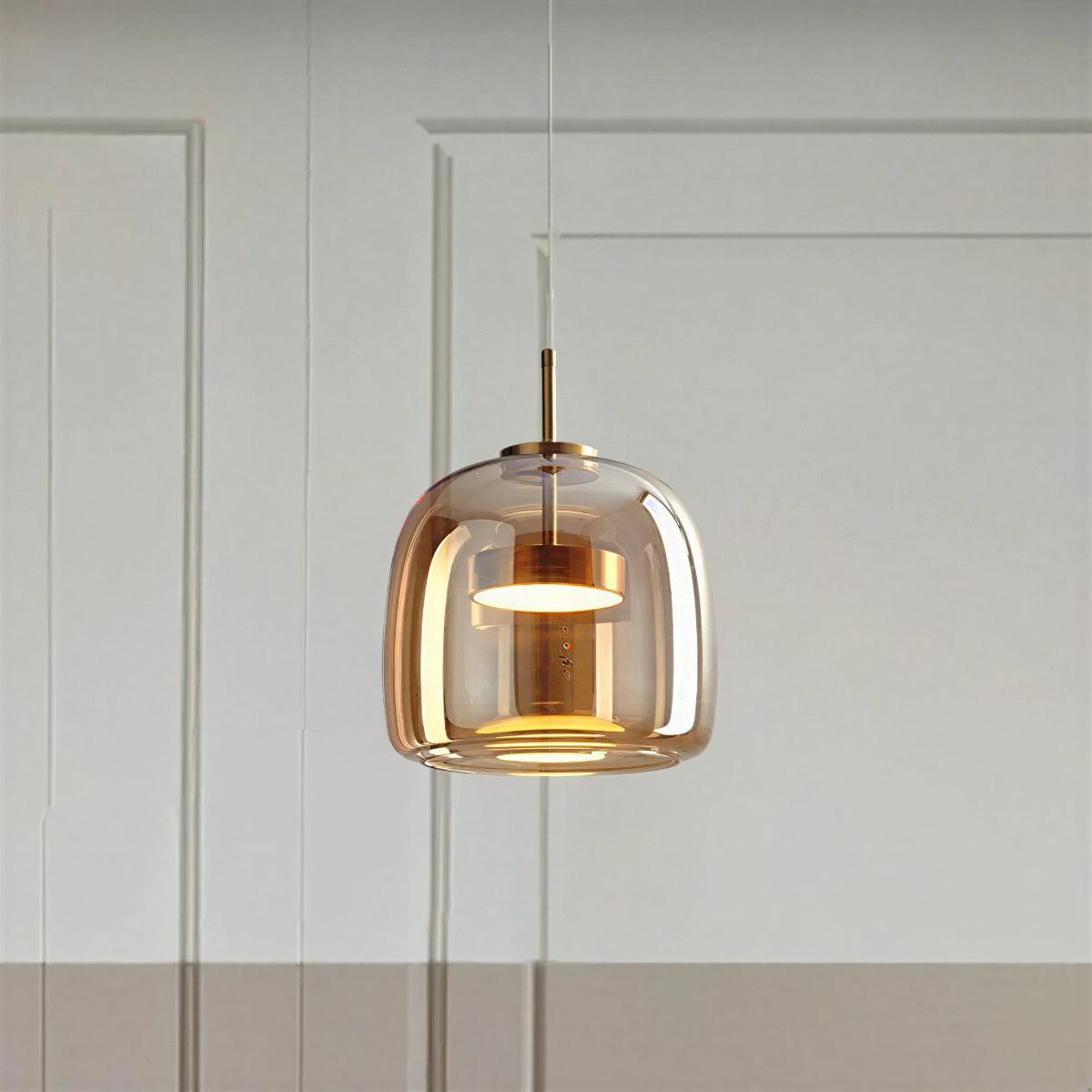 Modern Minimalist Glass Pendant Light