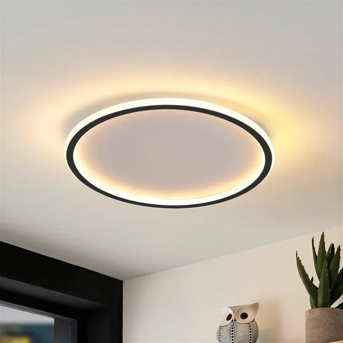 Modern Round Ceiling Light With Flush Mount Design