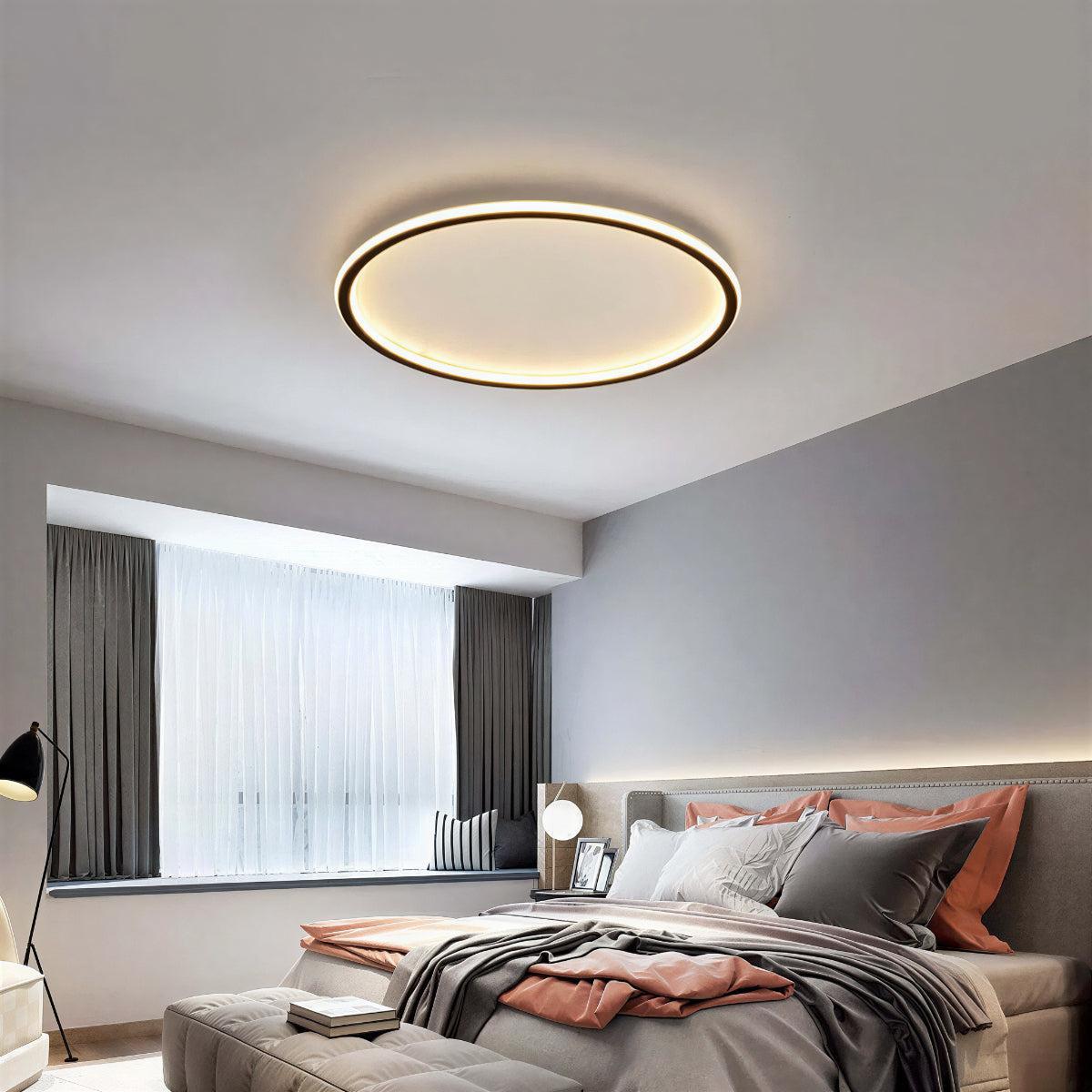Modern Round Ceiling Light With Flush Mount Design