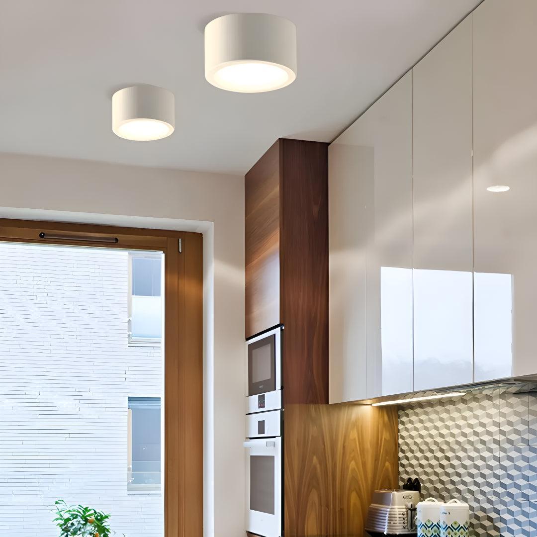 Modern Round Flush Mount Ceiling Light with Minimalist Style