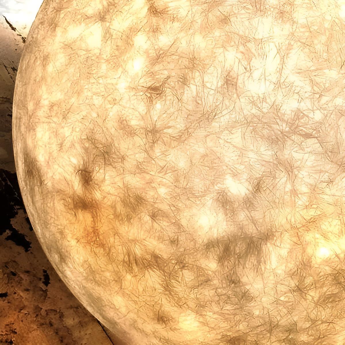 Modern Round Moon Globe Outdoor Light for Fence Posts