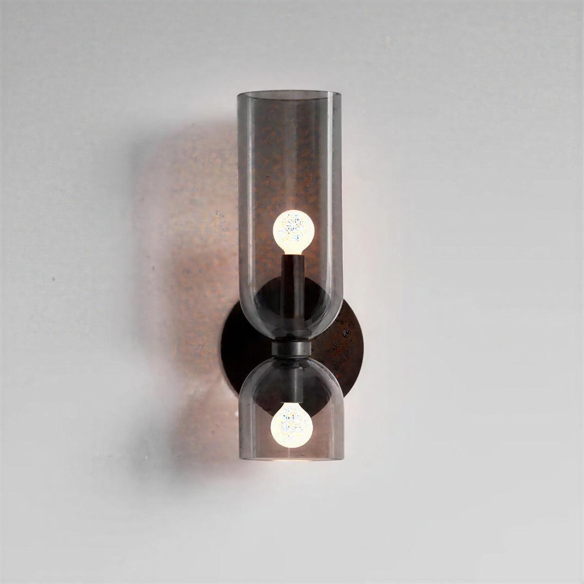 Modern Wall Sconce Light Fixture With Glass Shade
