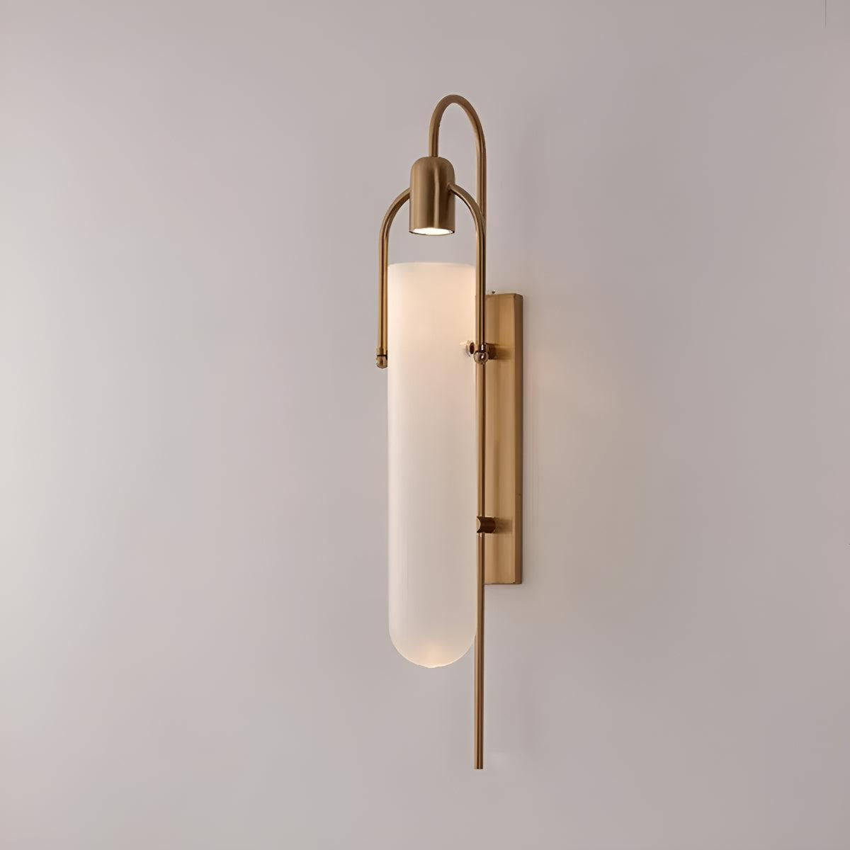 Modern Wall Sconce Light With Frosted Glass Shade Lighting