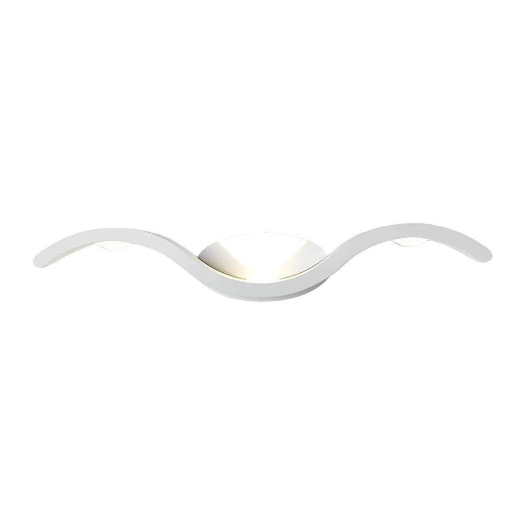Modern Wavy Seagull LED Wall Light With Up Down Design