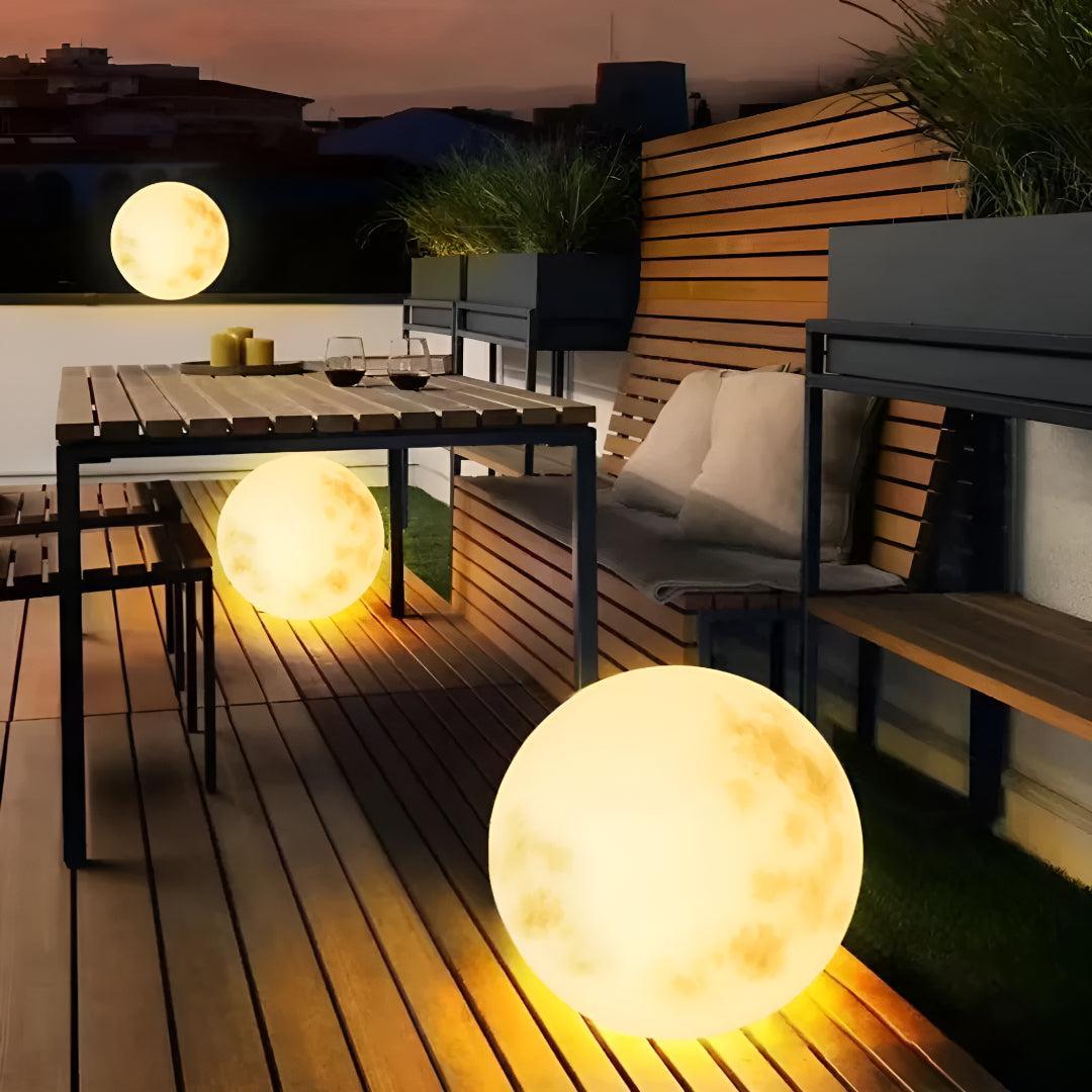 Outdoor Garden Light Moon Lamp With USB Rechargeable LED