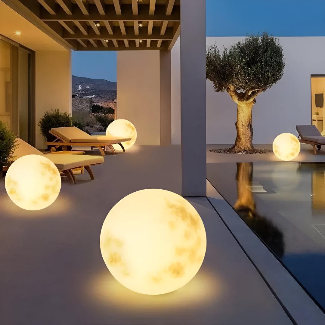 Outdoor Garden Light Moon Lamp With USB Rechargeable LED