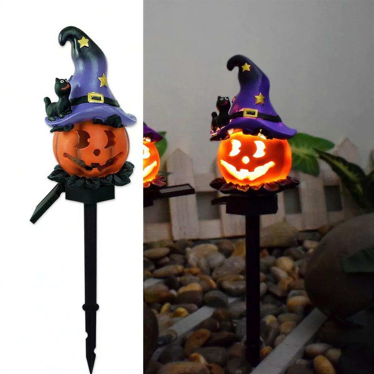 Outdoor Halloween Pumpkin Decorations Solar Pathway Lights