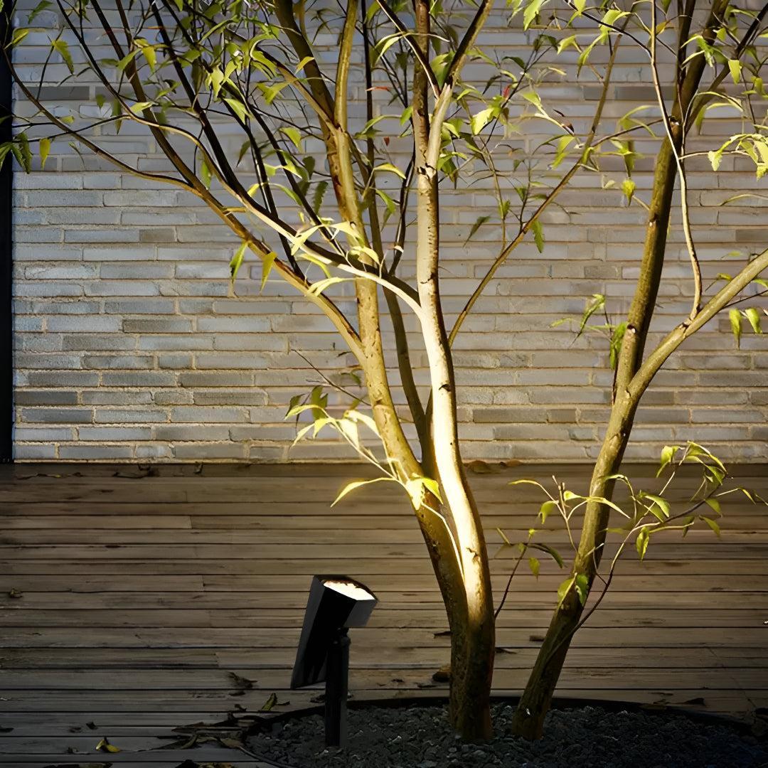 Outdoor Solar Landscape Light with Adjustable LED Spotlights